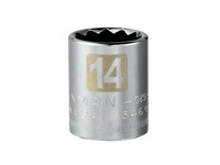 Craftsman 14 mm S X 3/8 in. drive S Metric 12 Point Standard Socket 1 pc