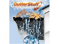 GutterFoam 5 in. W X 48 in. L Black Polyester Foam Gutter Guard