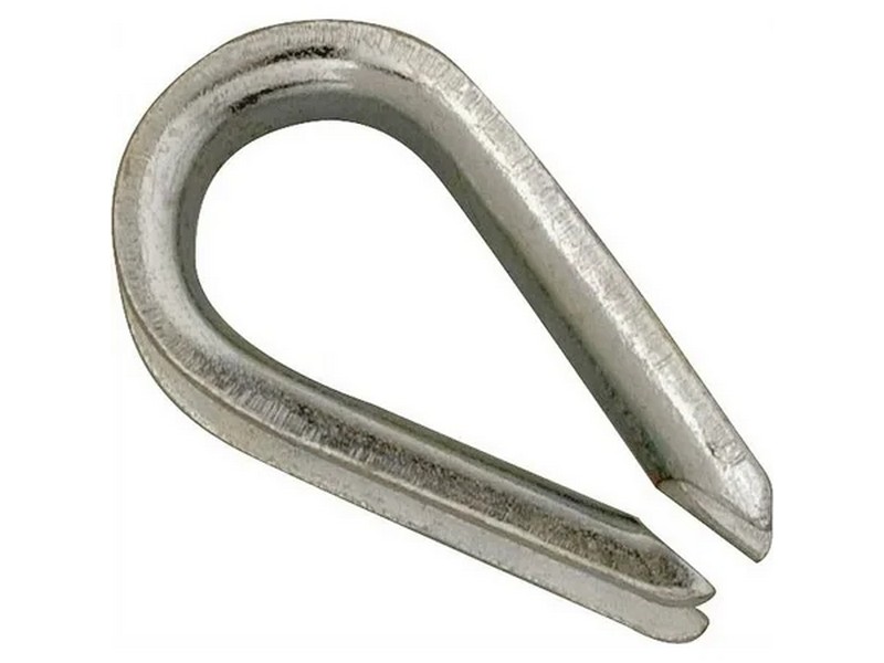 Campbell Galvanized Zinc Wire Rope Thimble 1/4 in. L