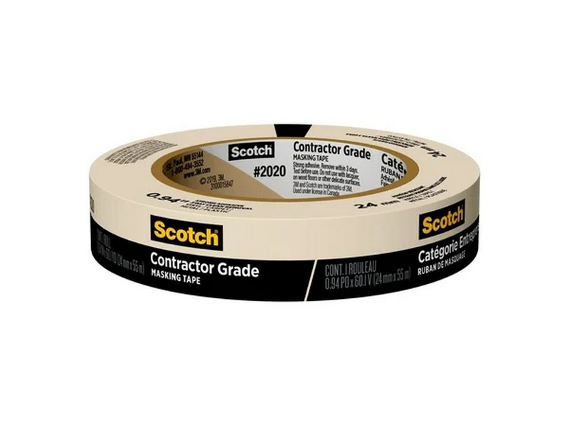 Scotch Contractor Grade .94 in. W X 60.1 yd L Beige Medium Strength Masking Tape 1 pk