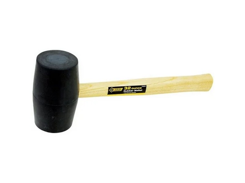 Steel Grip 32 oz Mallet Rubber Head Wood Handle