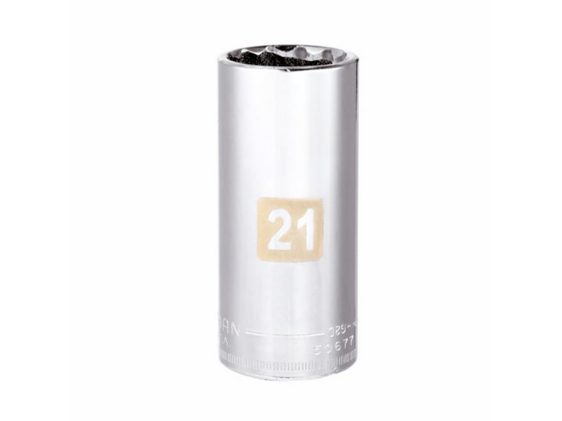 Craftsman 21 mm S X 3/8 in. drive S Metric 12 Point Deep Deep Socket 1 pc
