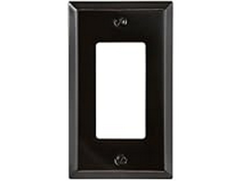 Amerelle Century Aged Bronze Bronze 1 gang Stamped Steel Rocker Wall Plate 1 pk