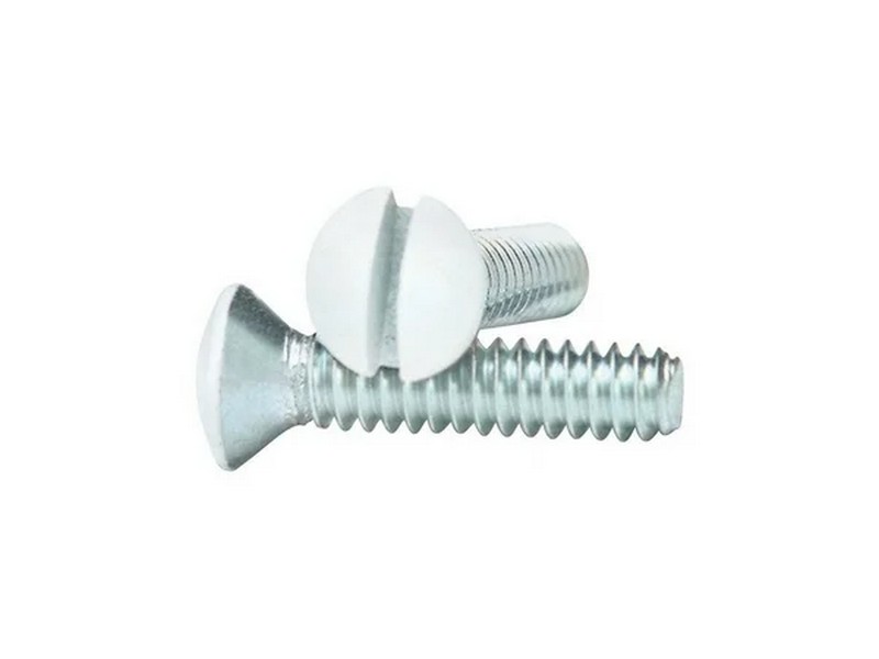 Amerelle White Steel Wall Plate Screws 10 pk