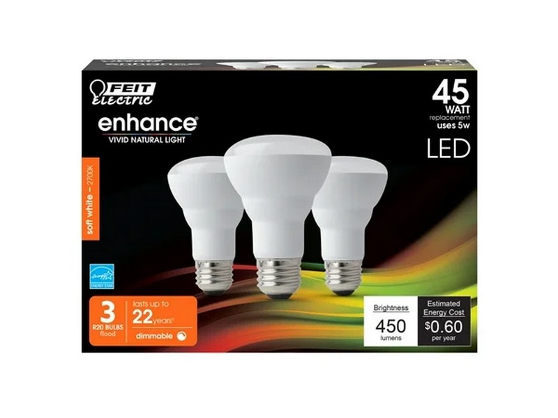 Feit Electric Enhance R20 E26 (Medium) LED Bulb Soft White 45 W 3 pk