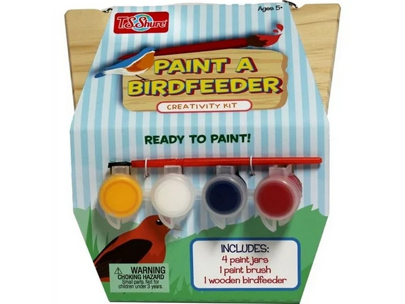 T.S. Shure Paint A Bird House Kit Wood Brown 6 pc