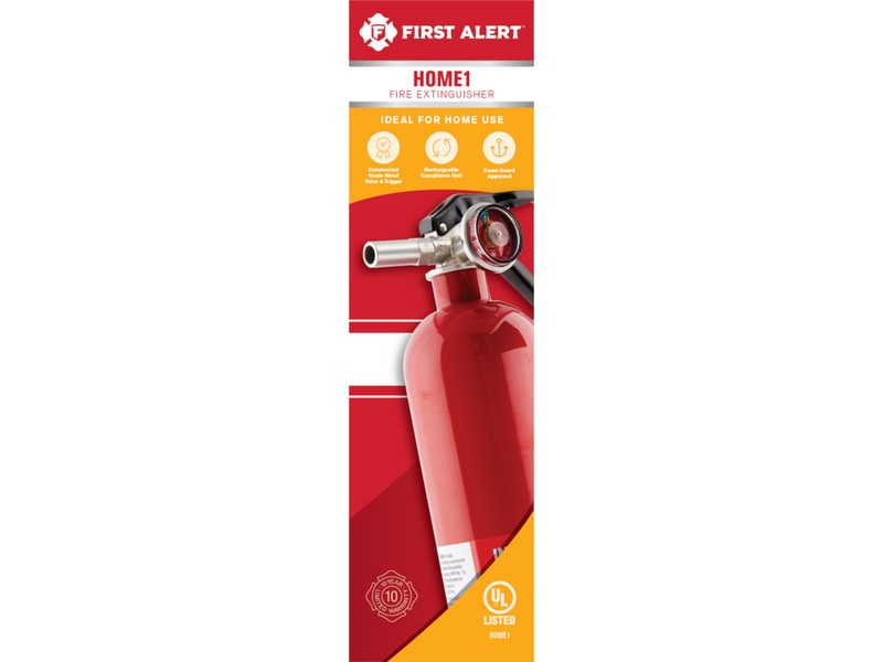 First Alert 2-1/2 lb Fire Extinguisher For Household OSHA/US Coast Guard Agency Approval