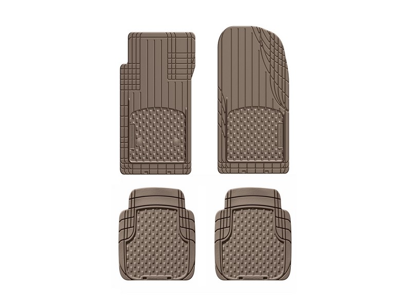 WeatherTech Trim-To-Fit Tan Rubber Molded Auto Floor Mats 4 pk