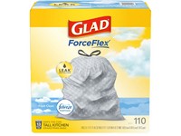 Glad Force Flex 13 gal Fresh Scent Tall Kitchen Bags Drawstring 110 pk