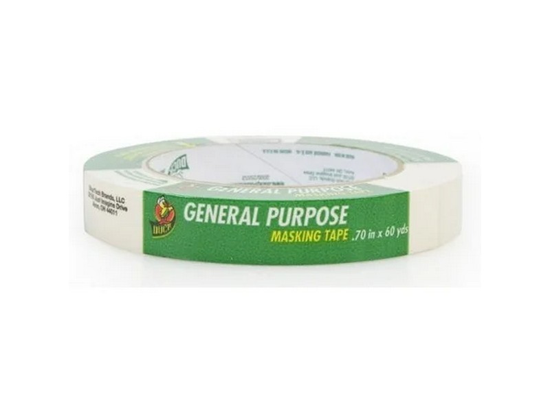 Duck 0.7 in. W X 60 yd L Beige High Strength Masking Tape 1 pk