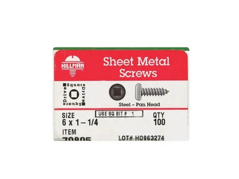 Pan Sq Dr Sms 6x1-1/4