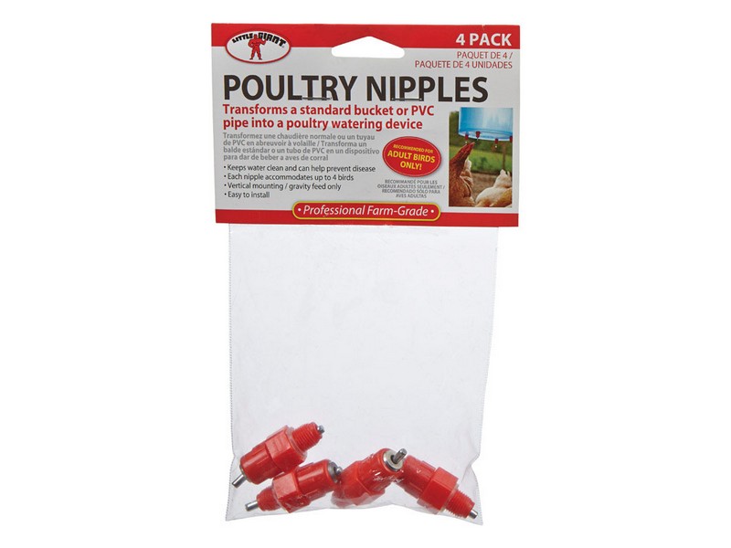 Little Giant Plastic Poultry Nipples