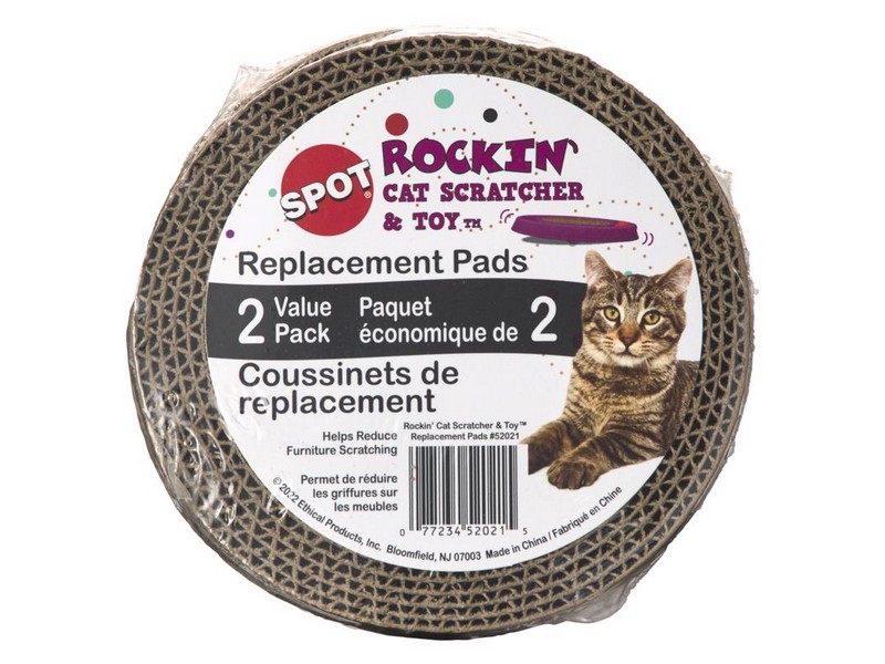 Spot Rockin' Cardboard Brown Cat Scratcher 2 pk