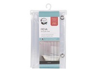 Zenna Home 72 in. H X 70 in. W Clear Solid Shower Curtain Liner PEVA
