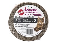 Spot Rockin' Cardboard Brown Cat Scratcher 2 pk