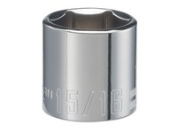 Craftsman 15/16 in. S X 3/8 in. drive S SAE 6 Point Shallow Shallow Socket 1 pc