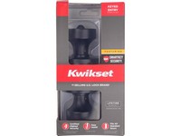 Kwikset Signature Series Pismo Iron Black Entry Knob ANSI/BHMA Grade 2 KW1 2-1/4 in.
