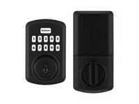 Elec Tch Pad Deadblt Blk