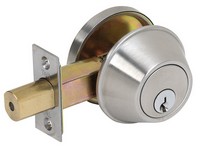 Tell Satin Nickel Steel Single Cylinder Deadbolt
