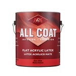 H&K Paints All-Coat Flat White Water-Based Paint  Exterior and Interior 1 gal