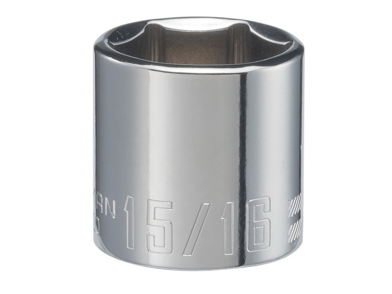 Craftsman 15/16 in. S X 3/8 in. drive S SAE 6 Point Shallow Shallow Socket 1 pc