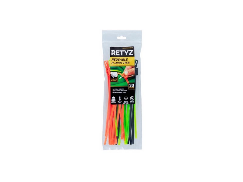 Cable Tie Assrtd 8" 30pk