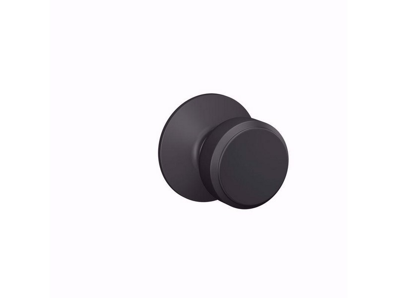 Schlage Bowery Matte Black Knob Right or Left Handed
