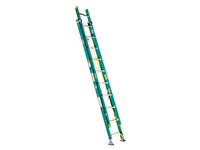 Werner 20 ft. H Fiberglass Telescoping Extension Ladder Type II 225 lb. capacity