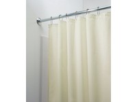 iDesign 72 in. H X 72 in. W Sand Solid Shower Curtain Liner Polyester