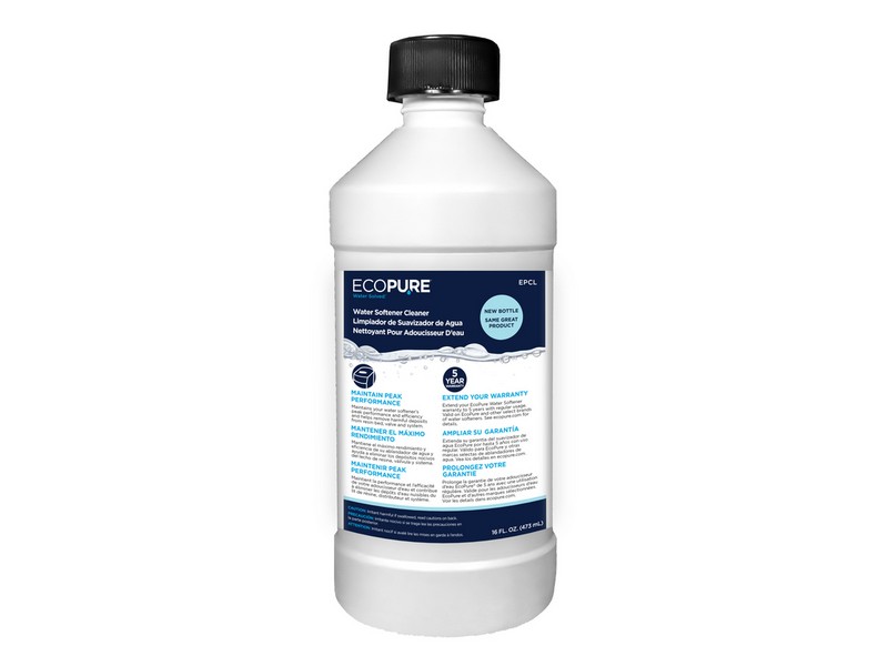 EcoPure Water Solved Water Softener Cleaner Liquid 16 oz