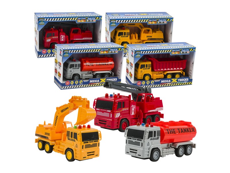 Push & Go Mega Trucks - Light and Sounds