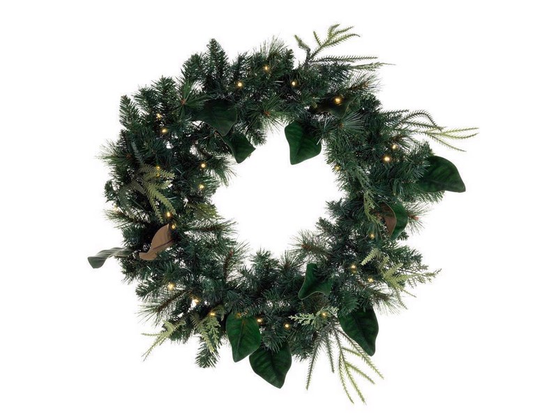 Celebrations Home 30 in. D X 2.5 ft. L LED Prelit Battery Operated Decorated