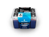 Rayovac High Energy 9-Volt Alkaline Batteries 8 pk Clamshell