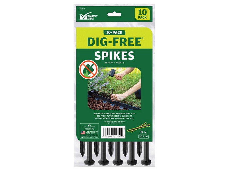 Pvr Spks Plst Blk 8"