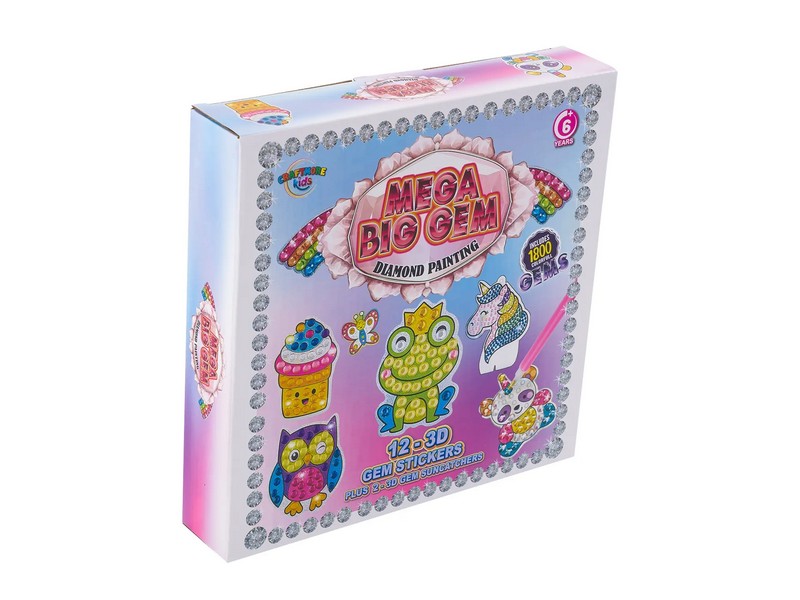 Craftology Kids Mega Big Gem Diamond Painting Kit