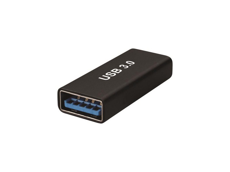 Coupler Usb Female Blk