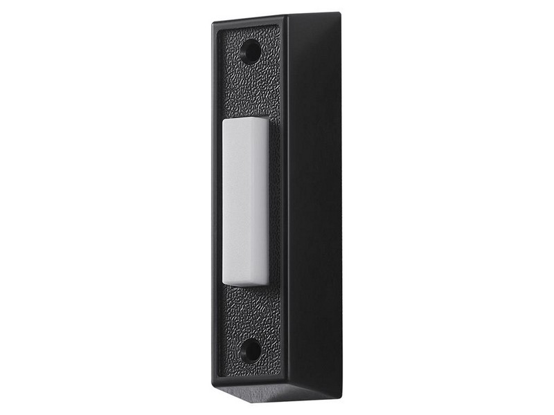 Pushbutn Doorbell Bk/wht