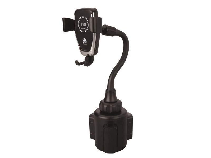 Wrlss Chrgr/phn Hldr Blk