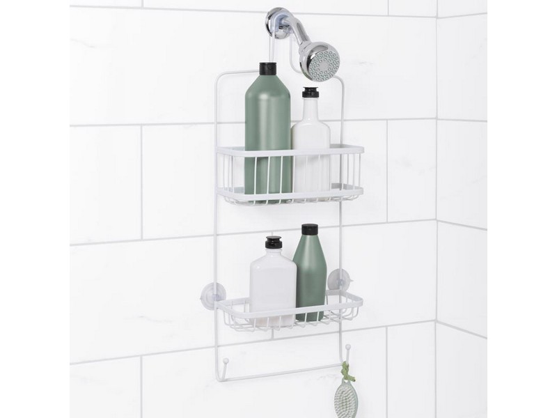 Shower Caddy Wire Wht Multi