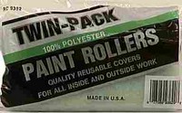 Linzer Rol-Rite Fabric 9 in. W X 3/8 in. S Regular Paint Roller Cover 2 pk