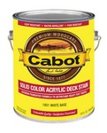 Cabot Solid Tintable White Base Water-Based Acrylic Deck Stain 1 gal
