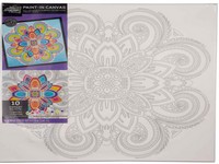 Mandala Paint-in Canvas Board