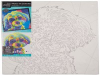 Paint-in Canvas Pop Art Dog