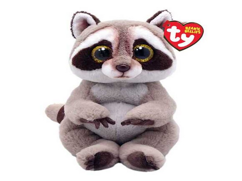 Ty Beanie Belly Petey Raccoon 8"