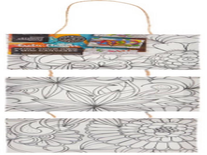 Paint Your Own Flowers - 3 mini canvases