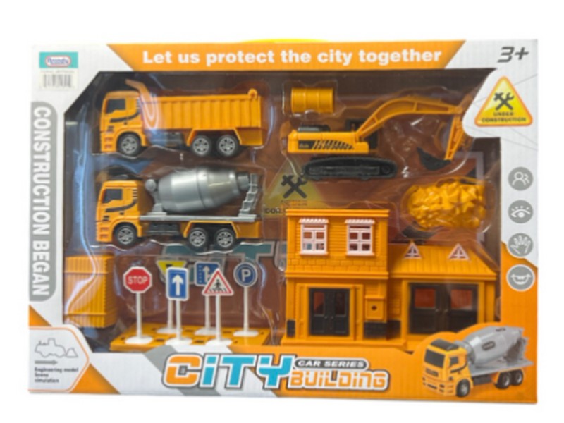 Construction Vehicle Set with Accessories