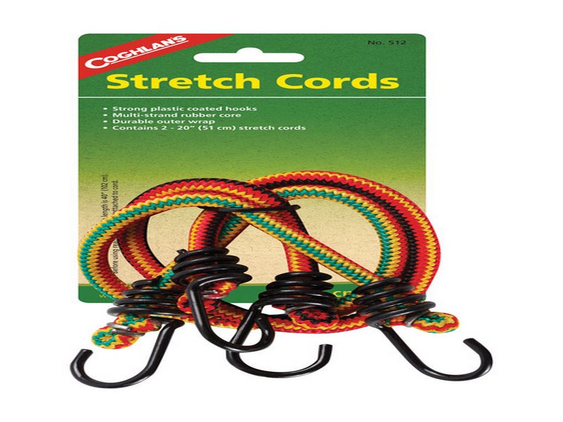 Coghlan's Multicolored Bungee Stretch Cord 20 in. L X 0.315 in. T 99 lb 2 pk