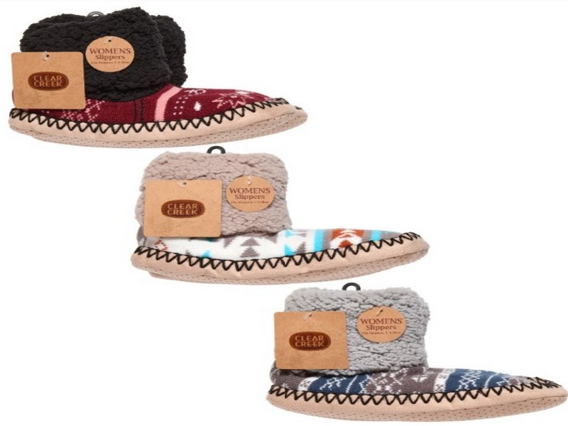 Ladies Clear Creek Bootie Slippers