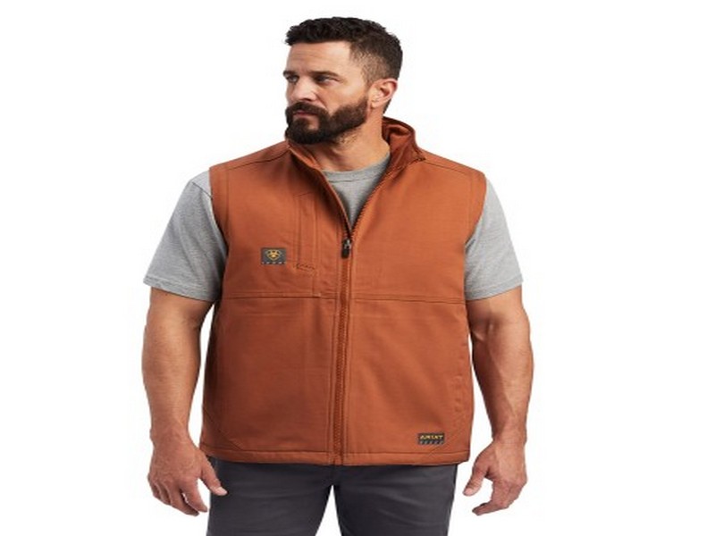 Men's Ariat DuraCanvas Vest Copper