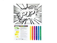 Pop Art Marker and Canvass Set